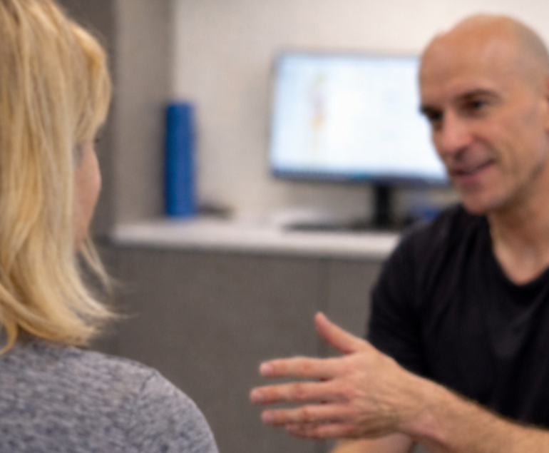 kvinna har samtal med optimum mind coach