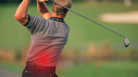 ryggvärk hos golfspelare