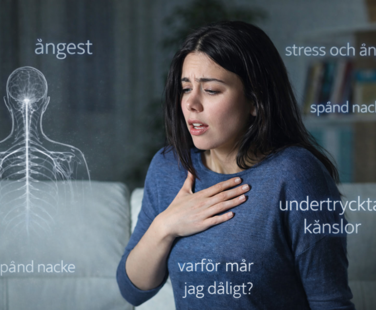 Varför mår jag dåligt? Ångest, stress och kroppsliga symptom 7 kvinna undrar varför mår jag dåligt?